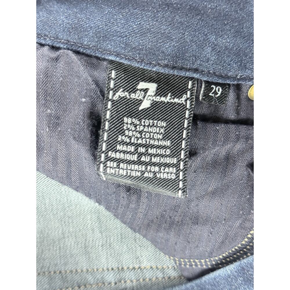 7 For All Mankind Karin Bootcut Jeans Dark Blue Wash Size 29 - Picture 3 of 9
